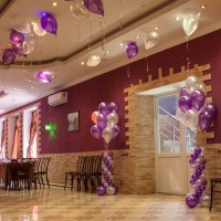 украшение ресторана на свадьбу воздушными шарами